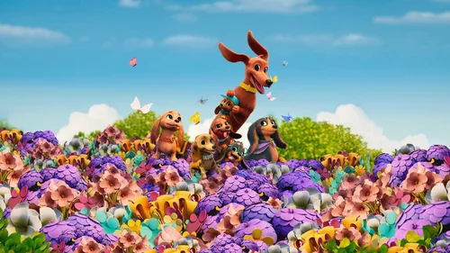 Pretzel e os filhotes